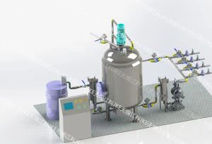 Réservoir de stockage industriel en acier inoxydable