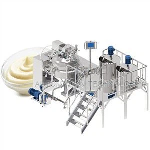 Meilleure ligne de production de sauce, machine de fabrication de sauce à la crème anglaise, machine à préparer la salade
