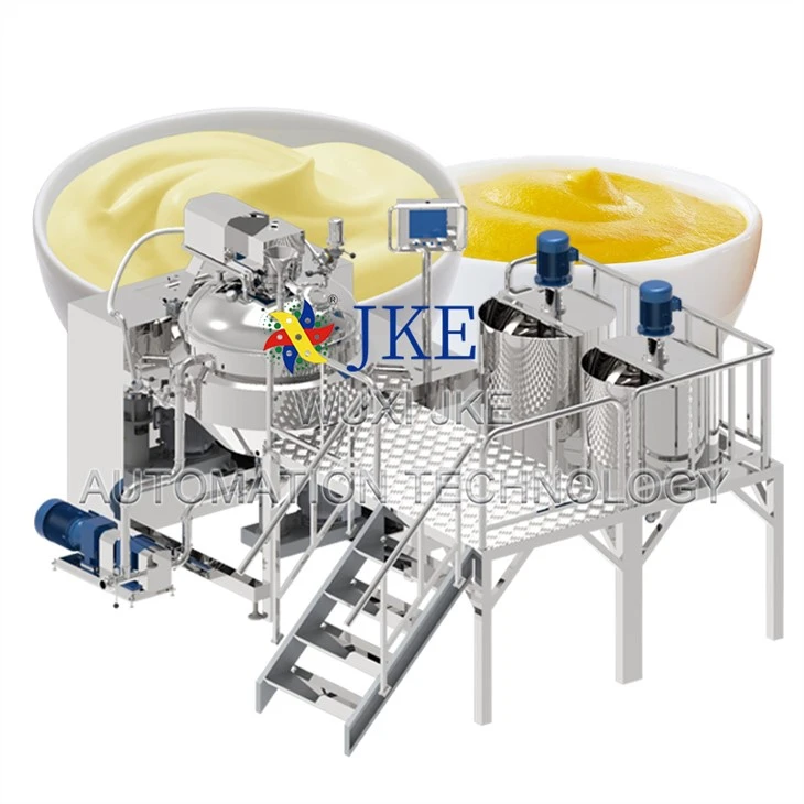 Machine industrielle d'homogénéisation de mayonnaise