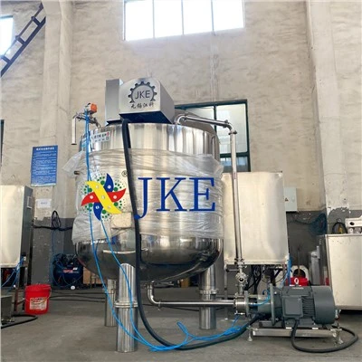 Réservoir en acier inoxydable avec homogénéisateur