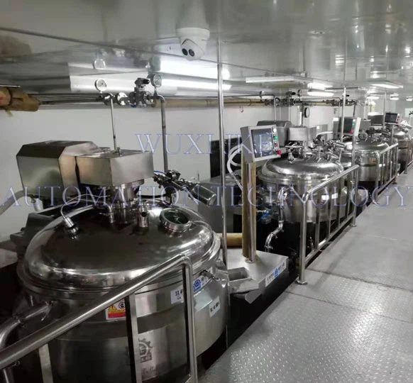 Réservoir de mélange de chauffage à la vapeur en acier inoxydable